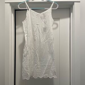 NWT Madison Mathews Scallop Trim Slip Dress